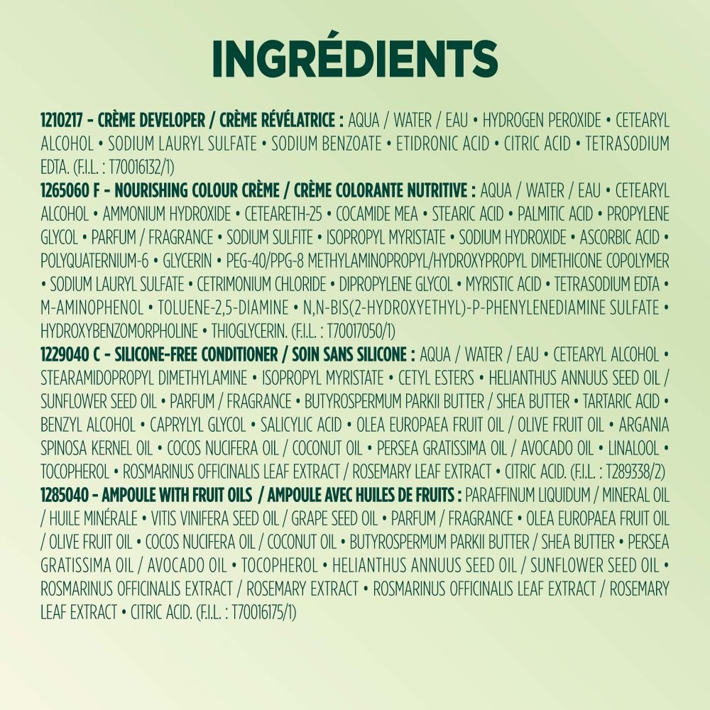 WFP 755029 ULTRA CREME 100 INGREDIENTS FR